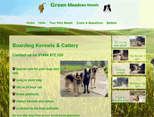 Tablet Screenshot of greenmeadows.co.uk